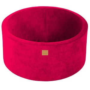 Okrągły Basen bez piłek, 90x40cm, Magenta, Velvet