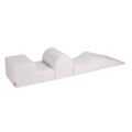MeowBaby® Piankowy Zestaw do Zabawy, Plac Zabaw dla Dziecka, 4 elementy, Boucle, Biały