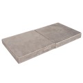 MeowBaby® Sofa dziecięca Premium, Welurowa, Szara
