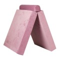 MeowBaby® Sofa dziecięca Premium, Welurowa, Różowa