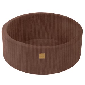 Okrągły Basen bez piłek, 90x30cm, Czekoladowy, Velvet Corduroy