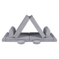 MeowBaby® Sztruksowa sofa dziecięca Premium, Szara