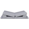 MeowBaby® Sztruksowa sofa dziecięca Premium, Szara