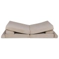 MeowBaby® Sztruksowa sofa dziecięca Premium, Ecru