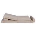 MeowBaby® Sztruksowa sofa dziecięca Premium, Ecru
