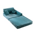 MeowBaby® Aesthetic Sztruksowa sofa dziecięca Premium, Turkusowa