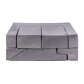 MeowBaby® Velvet Bricks Set Multifunkcyjny plac zabaw dla dzieci, Szary
