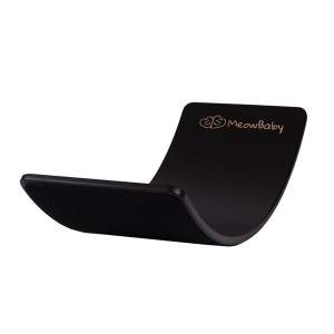 MeowBaby® Deska do Balansowania z Filcem 80x30cm dla Dzieci, Balance Board Czarny z Filcem, Czarny