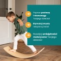 MeowBaby® Deska do Balansowania z Filcem 80x30cm dla Dzieci, Balance Board Szary z Filcem, Szary