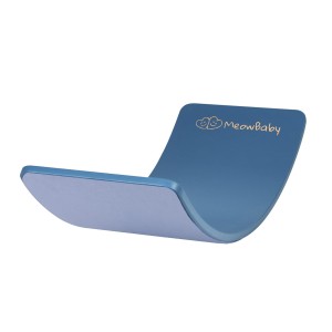 MeowBaby® Deska do Balansowania z Filcem 80x30cm dla Dzieci, Balance Board Niebieski z Filcem, Błękitny