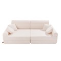 MeowBaby® Modułowa Sofa Premium, Boucle