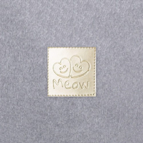 MeowBaby® Pokrowiec na Suchy Basen 90x40cm, Welurowy, Jasnoszary