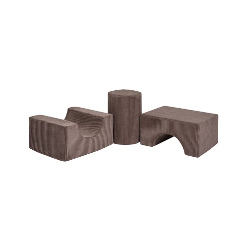 Aesthetic Shape Set 3-elementowy, brązowy