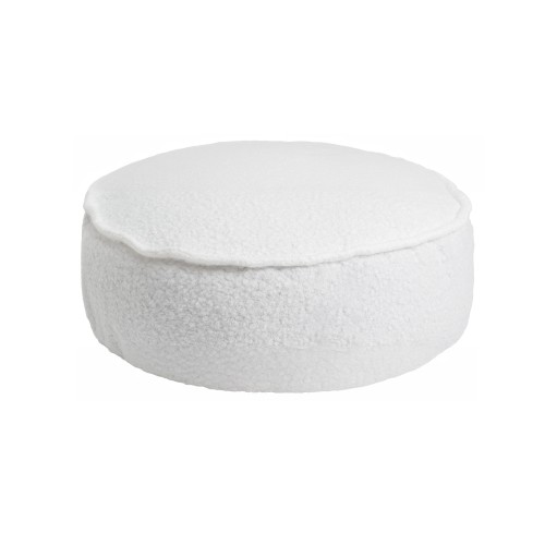 Pufa Okrągła Boucle Biała