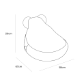Bearly Sako Bag Teddy Kremowy