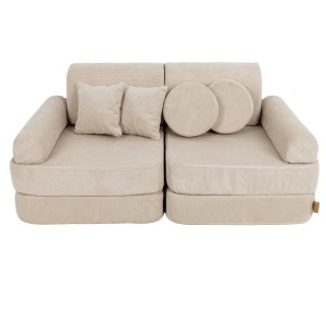 Sofa Modułowa dla Dziecka Plus - 10 Elementów | Slimcord Beżowy