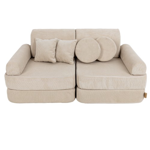 Sofa Modułowa dla Dziecka Plus - 10 Elementów | Slimcord Beżowy