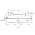 Sofa Modułowa dla Dziecka Max - 12 Elementów | Slimcord Beżowy