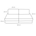 Sofa Modułowa dla Dziecka Basic - 4 Elementy | Aesthetic Turkusowy