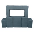 Aesthetic Sofa Bricks Turkusowa