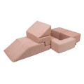 Aesthetic Sofa Bricks Pudrowy róż