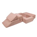 Aesthetic Sofa Bricks Pudrowy róż