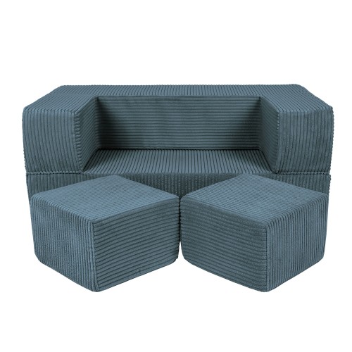 Aesthetic Cube Sofa Turkusowa