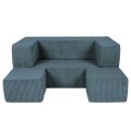 Aesthetic Cube Sofa Turkusowa
