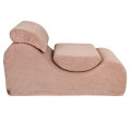 Wave Lounger Aesthetic Pudrowy Róż