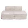 Sofa Modułowa dla Dziecka Basic - 4 Elementy | Aesthetic Ecru