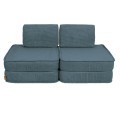 Sofa Modułowa dla Dziecka Basic - 4 Elementy | Aesthetic Turkusowy