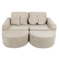 Sofa Modułowa dla Dziecka Max - 12 Elementów | Aesthetic Kolor Ecru