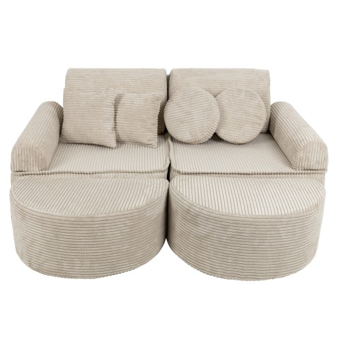 Sofa Modułowa dla Dziecka Max - 12 Elementów | Aesthetic Kolor Ecru