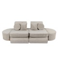 Sofa Modułowa dla Dziecka Max - 12 Elementów | Aesthetic Kolor Ecru