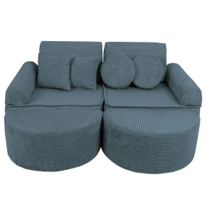 Sofa Modułowa dla Dziecka Max - 12 Elementów | Aesthetic Turkusowy