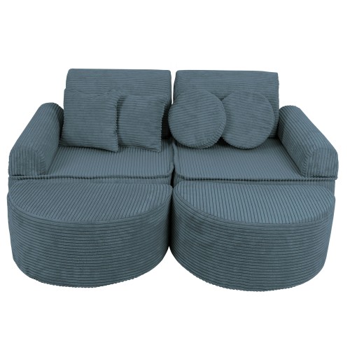 Sofa Modułowa dla Dziecka Max - 12 Elementów | Aesthetic Turkusowy