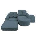 Sofa Modułowa dla Dziecka Max - 12 Elementów | Aesthetic Turkusowy
