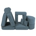 Sofa Modułowa dla Dziecka Max - 12 Elementów | Aesthetic Turkusowy