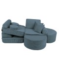 Sofa Modułowa dla Dziecka Max - 12 Elementów | Aesthetic Turkusowy