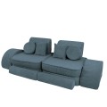 Sofa Modułowa dla Dziecka Max - 12 Elementów | Aesthetic Turkusowy