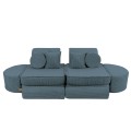 Sofa Modułowa dla Dziecka Max - 12 Elementów | Aesthetic Turkusowy