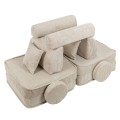 Sofa Modułowa dla Dziecka Plus - 10 Elementów | Aesthetic Kolor Ecru