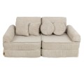 Sofa Modułowa dla Dziecka Plus - 10 Elementów | Aesthetic Kolor Ecru
