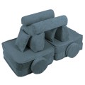 Sofa Modułowa dla Dziecka Plus - 10 Elementów | Aesthetic Turkusowy