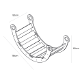 Large Dream Rocker Naturalne Drewno